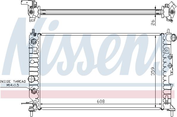 Nissens 696557 - Radiators, Motora dzesēšanas sistēma www.autospares.lv