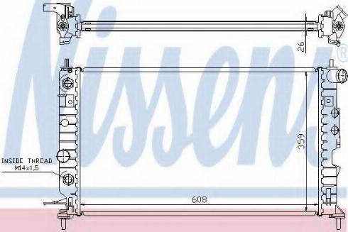 Nissens 63077A - Radiators, Motora dzesēšanas sistēma www.autospares.lv