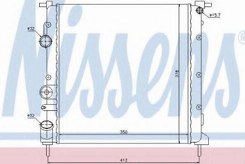 Nissens 63827 - Radiators, Motora dzesēšanas sistēma www.autospares.lv