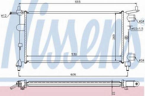 Nissens 63290A - Radiators, Motora dzesēšanas sistēma www.autospares.lv