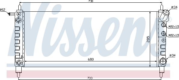 Nissens 690640 - Radiators, Motora dzesēšanas sistēma autospares.lv