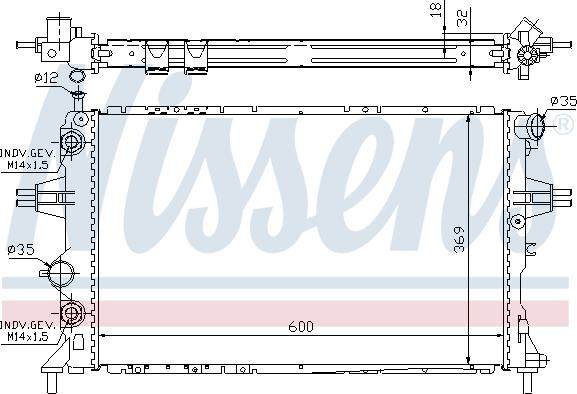 Nissens 694168 - Radiators, Motora dzesēšanas sistēma www.autospares.lv