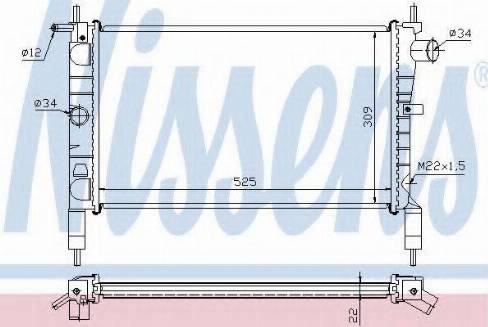 Nissens 63276A - Radiators, Motora dzesēšanas sistēma www.autospares.lv