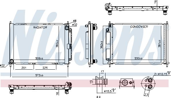 Nissens 637654 - Dzesēšanas modulis www.autospares.lv