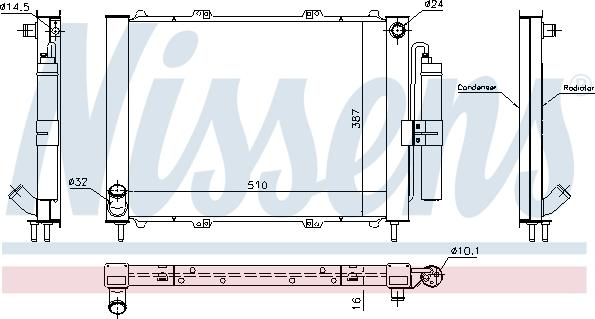 Nissens 637637 - Dzesēšanas modulis www.autospares.lv