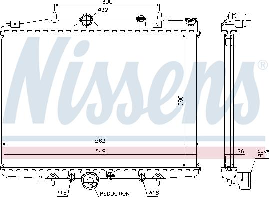 Nissens 696607 - Radiators, Motora dzesēšanas sistēma www.autospares.lv