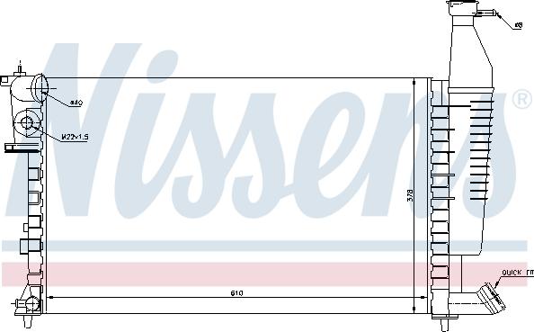 Nissens 693414 - Radiators, Motora dzesēšanas sistēma autospares.lv