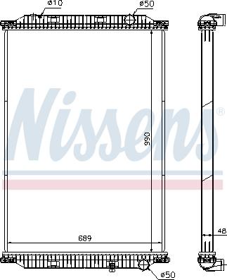 Nissens 637850 - Radiators, Motora dzesēšanas sistēma www.autospares.lv