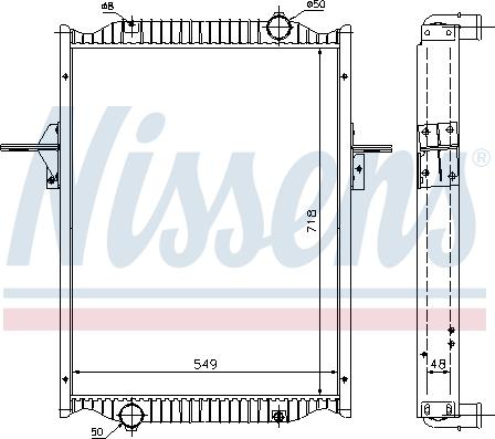 Nissens 63782A - Radiators, Motora dzesēšanas sistēma www.autospares.lv