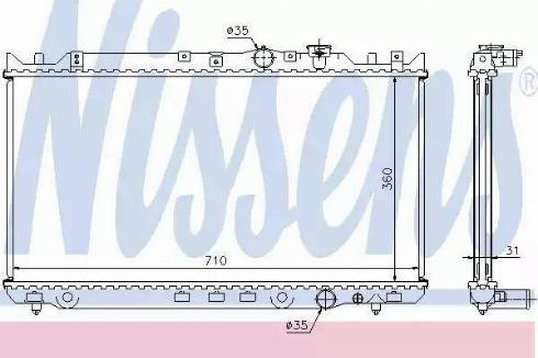 Nissens 62434 - Radiators, Motora dzesēšanas sistēma www.autospares.lv