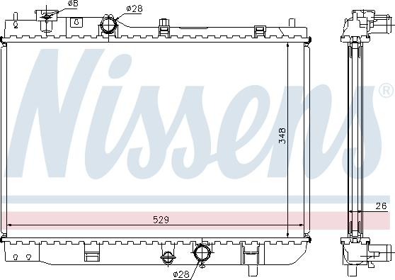 Nissens 62431A - Radiators, Motora dzesēšanas sistēma www.autospares.lv