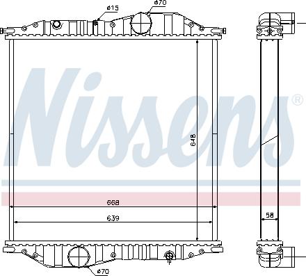 Nissens 625502 - Radiators, Motora dzesēšanas sistēma www.autospares.lv