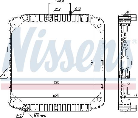 Nissens 62564 - Radiators, Motora dzesēšanas sistēma www.autospares.lv