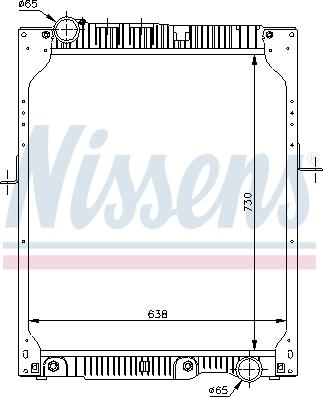 Nissens 62643A - Radiators, Motora dzesēšanas sistēma www.autospares.lv