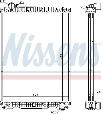 Nissens 626570 - Radiators, Motora dzesēšanas sistēma www.autospares.lv