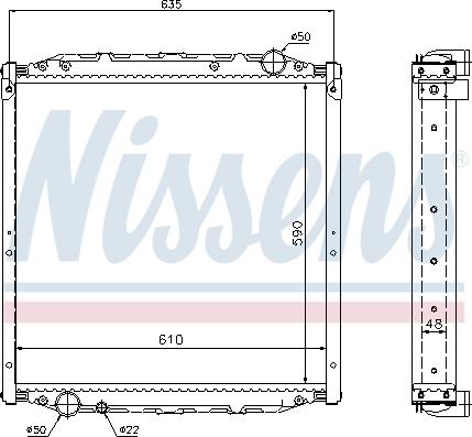 Nissens 62880A - Radiators, Motora dzesēšanas sistēma www.autospares.lv