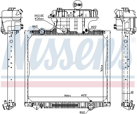 Nissens 62875 - Radiators, Motora dzesēšanas sistēma www.autospares.lv