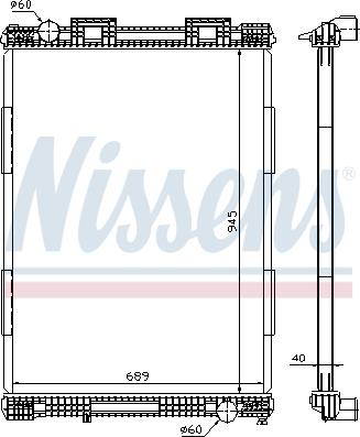 Nissens 628700 - Radiators, Motora dzesēšanas sistēma www.autospares.lv