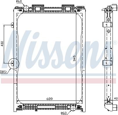 Nissens 62870A - Radiators, Motora dzesēšanas sistēma www.autospares.lv