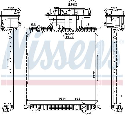 Nissens 62873 - Radiators, Motora dzesēšanas sistēma www.autospares.lv