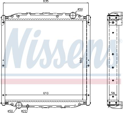 Nissens 62877A - Radiators, Motora dzesēšanas sistēma www.autospares.lv