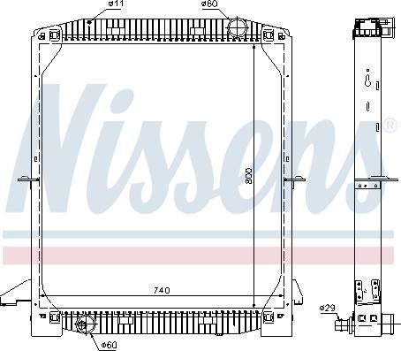 Nissens 62343A - Radiators, Motora dzesēšanas sistēma www.autospares.lv