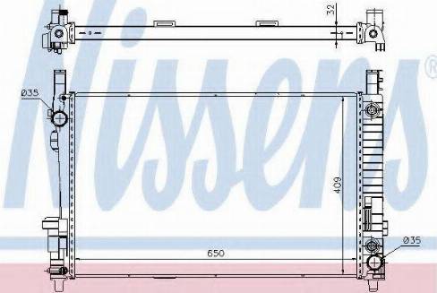 Nissens 62799 - Radiators, Motora dzesēšanas sistēma www.autospares.lv