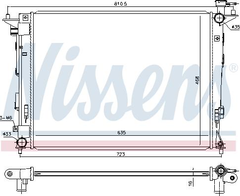 Nissens 675018 - Radiators, Motora dzesēšanas sistēma www.autospares.lv