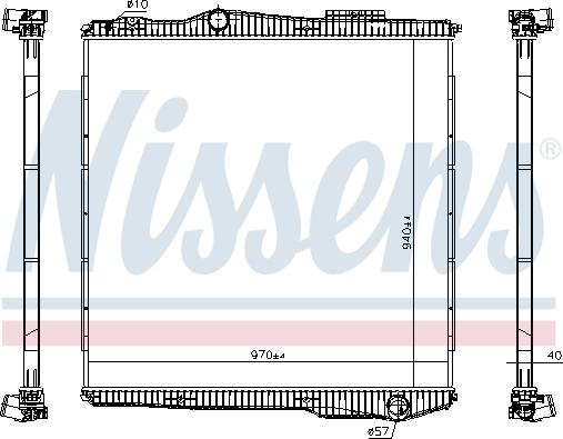 Nissens 672910 - Radiators, Motora dzesēšanas sistēma www.autospares.lv