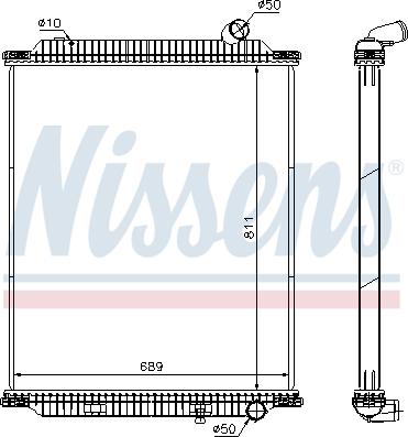 Nissens 672060 - Radiators, Motora dzesēšanas sistēma www.autospares.lv