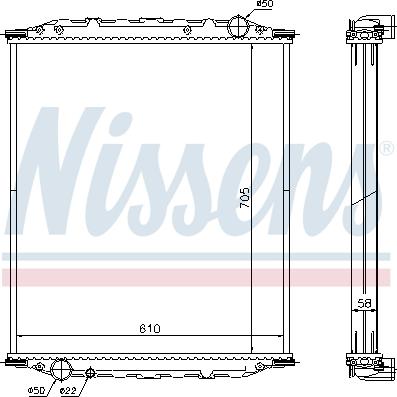 Nissens 672200 - Radiators, Motora dzesēšanas sistēma www.autospares.lv