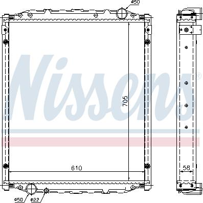 Nissens 67220A - Radiators, Motora dzesēšanas sistēma www.autospares.lv