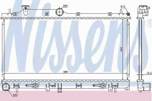 Nissens 67730 - Radiators, Motora dzesēšanas sistēma www.autospares.lv