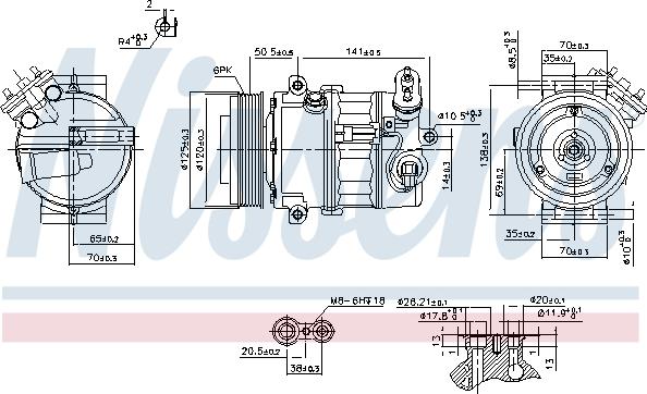 Nissens 89497 - Compressor, air conditioning www.autospares.lv