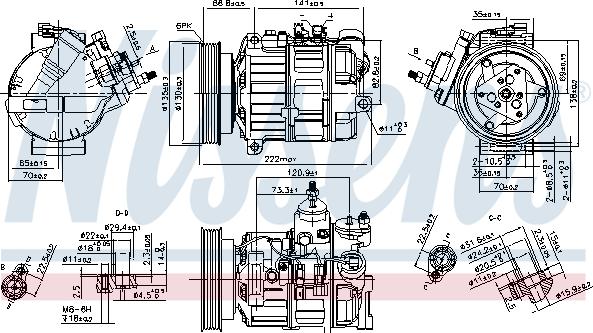 Nissens 89463 - Kompresors, Gaisa kond. sistēma www.autospares.lv