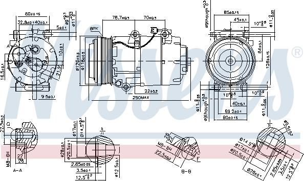 Nissens 890090 - Kompresors, Gaisa kond. sistēma www.autospares.lv