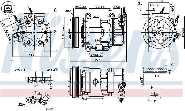 Nissens 890041 - Kompresors, Gaisa kond. sistēma autospares.lv