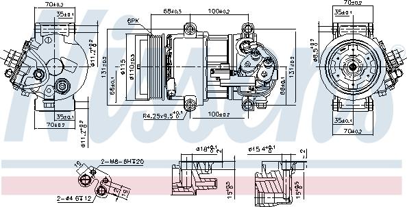 Nissens 890078 - Kompresors, Gaisa kond. sistēma autospares.lv