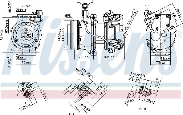 Nissens 890077 - Kompresors, Gaisa kond. sistēma autospares.lv