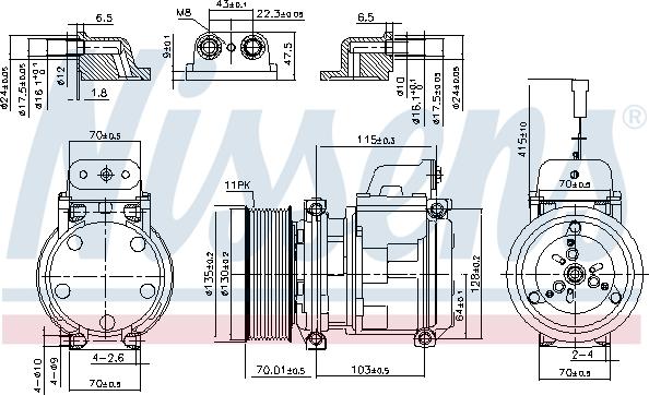 Nissens 890331 - Kompresors, Gaisa kond. sistēma www.autospares.lv