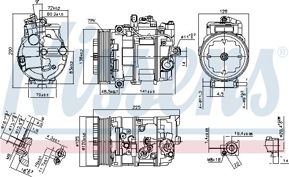 Nissens 890294 - Compressor, air conditioning www.autospares.lv