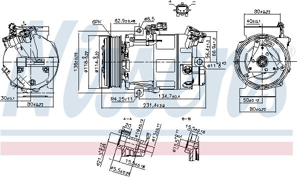 Nissens 890297 - Kompresors, Gaisa kond. sistēma www.autospares.lv