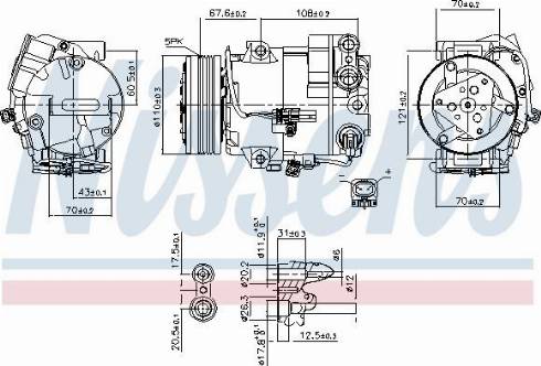 Nissens 890268 - Kompresors, Gaisa kond. sistēma autospares.lv