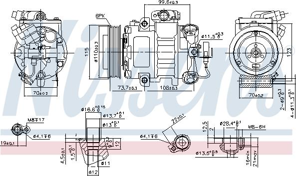 Nissens 89026 - Kompresors, Gaisa kond. sistēma autospares.lv