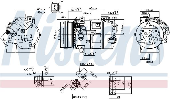 Nissens 890210 - Kompresors, Gaisa kond. sistēma autospares.lv