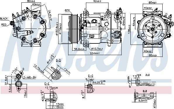 Nissens 890744 - Kompresors, Gaisa kond. sistēma autospares.lv