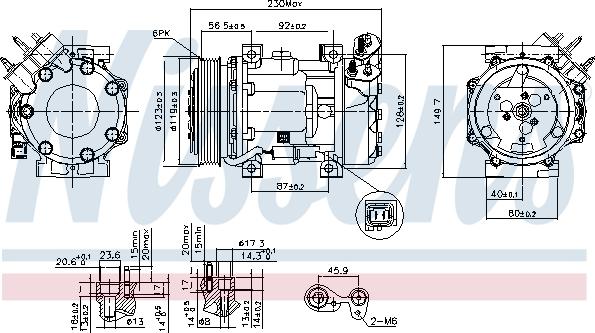 Nissens 89076 - Kompresors, Gaisa kond. sistēma autospares.lv