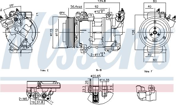 Nissens 891016 - Kompresors, Gaisa kond. sistēma autospares.lv