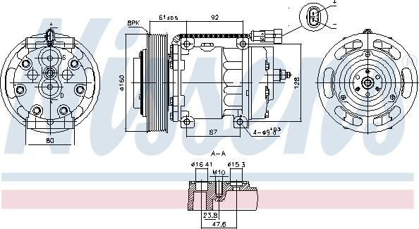 Nissens 891073 - Kompresors, Gaisa kond. sistēma www.autospares.lv