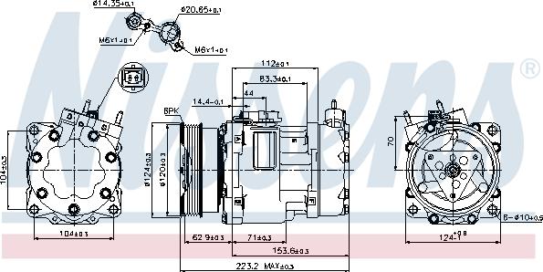 Nissens 89178 - Kompresors, Gaisa kond. sistēma www.autospares.lv